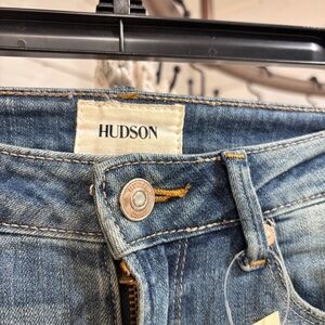 Girls Denim Hudson Rhinestone Destroyed Distressed Skinny Jeans size 12